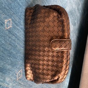 Bottega Veneta The Lauren 1980 Clutch, Bronze